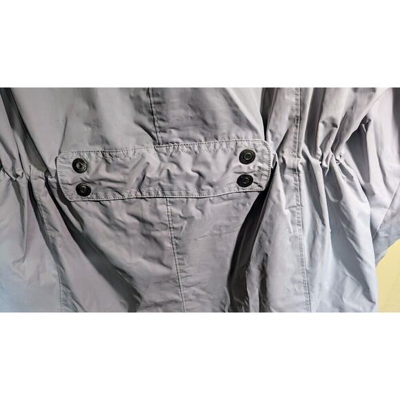 Natural Reflections Gray Hooded Vented Rain Coat Windbreaker Jacket XXL - Picture 7 of 10